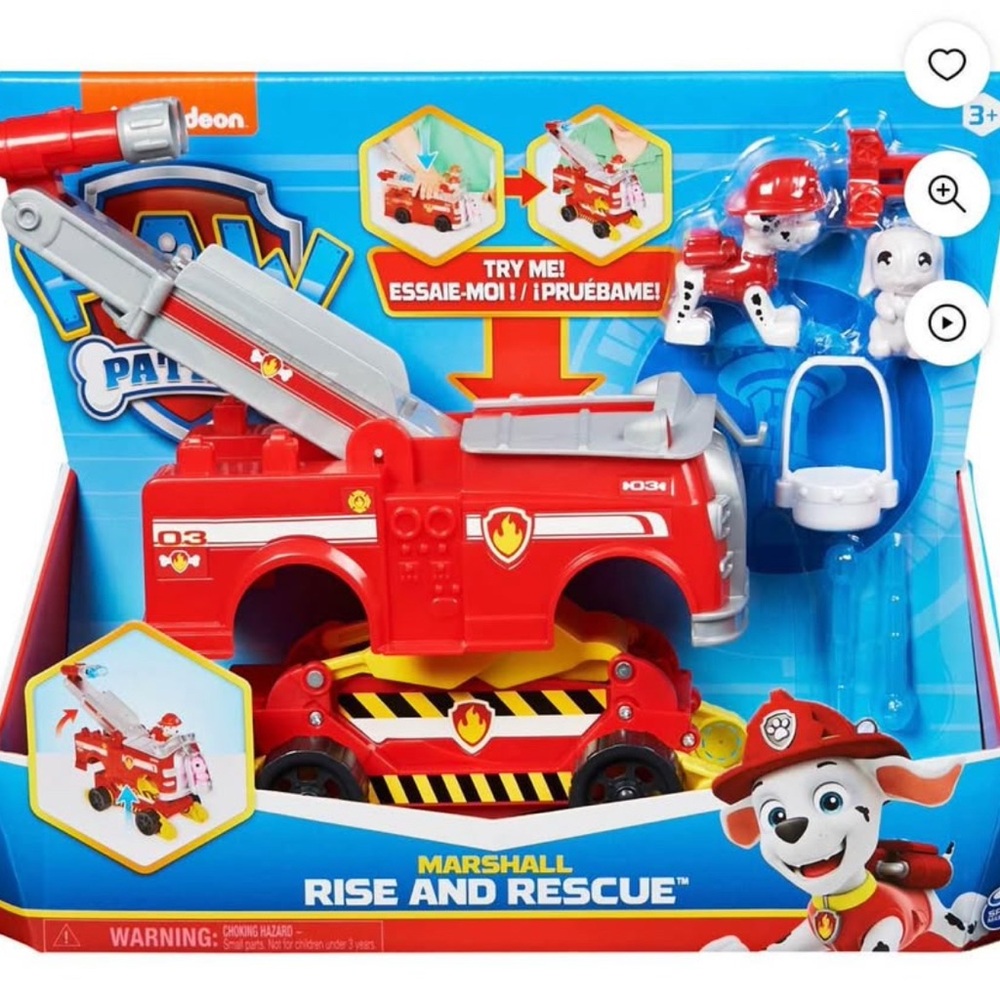 PAW Patrol: Rise and Rescue Transforming Vehicle with Marshall Figure